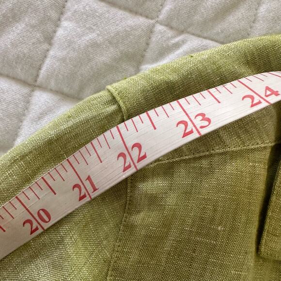 J JILL Womens Jacket MP Linen Embroidered Detail Spring Lagenlook Casual Preppy - Picture 12 of 13